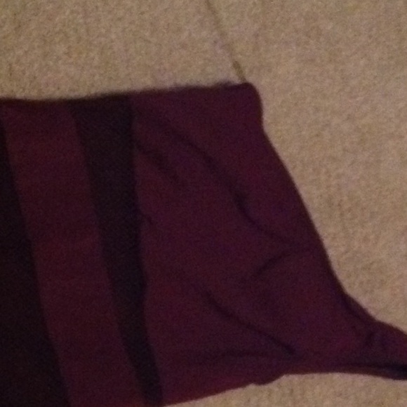 Dark red bathing suit - Picture 2 of 4